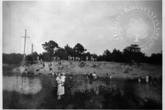 Plaża przy Jeziorce - lata czterdzieste XX wieku