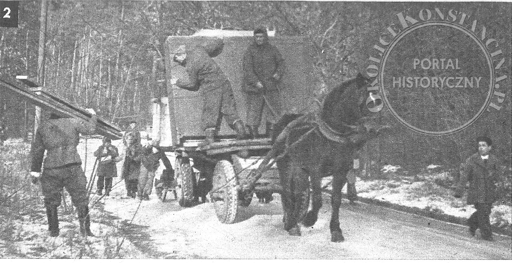 Przeprowadzka Domu Dziecka Anusia z ul. Potulickich do willi Julisin przy ul. Żółkiewskiego (1957 r - zbiory Adama Zyszczyka)