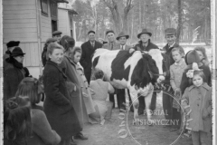 Wizyta Amerykanów w Metodystycznym Domu Dziecka w Konstancinie i przekazanie dwóch  krów  (Willa Skaut - Boże Narodzenie 1946 www.seagoingcowboysblog.wordpress.com))