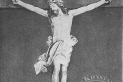 Słomczyn, krucyfiks z 2 ćw. XVIII w(1962 r, zbiory A.Zyszczyka)