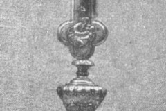 Słomczyn, relikwiarz św. Barbary z 2 poł. XVII w (1962 r, zbiory A.Zyszczyka)