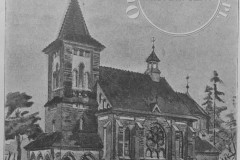 Pierwszy projekt J. Dziekońskiego dla kościoła w Konstancinie (1910 r, zbiory Adama Zyszczyka)