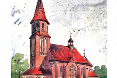 Projekt J. Dziekońskiego dla  kościoła w Strykowie (1908 r, zbiory Tomasza Lachowskiego)