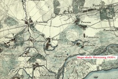 Mapa okolic Warszawy, 1730