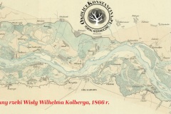Plany rzeki Wisły w granicach Królestwa Polskiego: od Niepołomic do Wołuszewa, od wersty 0 do wersty 568: według pomiarów i sprawdzeń w latach 1860-1866