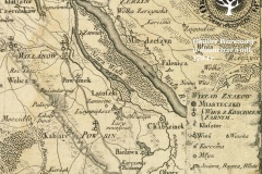 Okolica Warszawy w diametrze 5 mil, mapa Karola Perteesa, 1794
