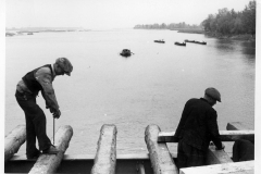 Odbudowa zniszczonego mostu, 1940, zb. Narodowe Archiwum Cyfrowe