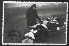 Pogrzeb Powstańców Warszawskich w Powsinie 28 marca 1945 r.