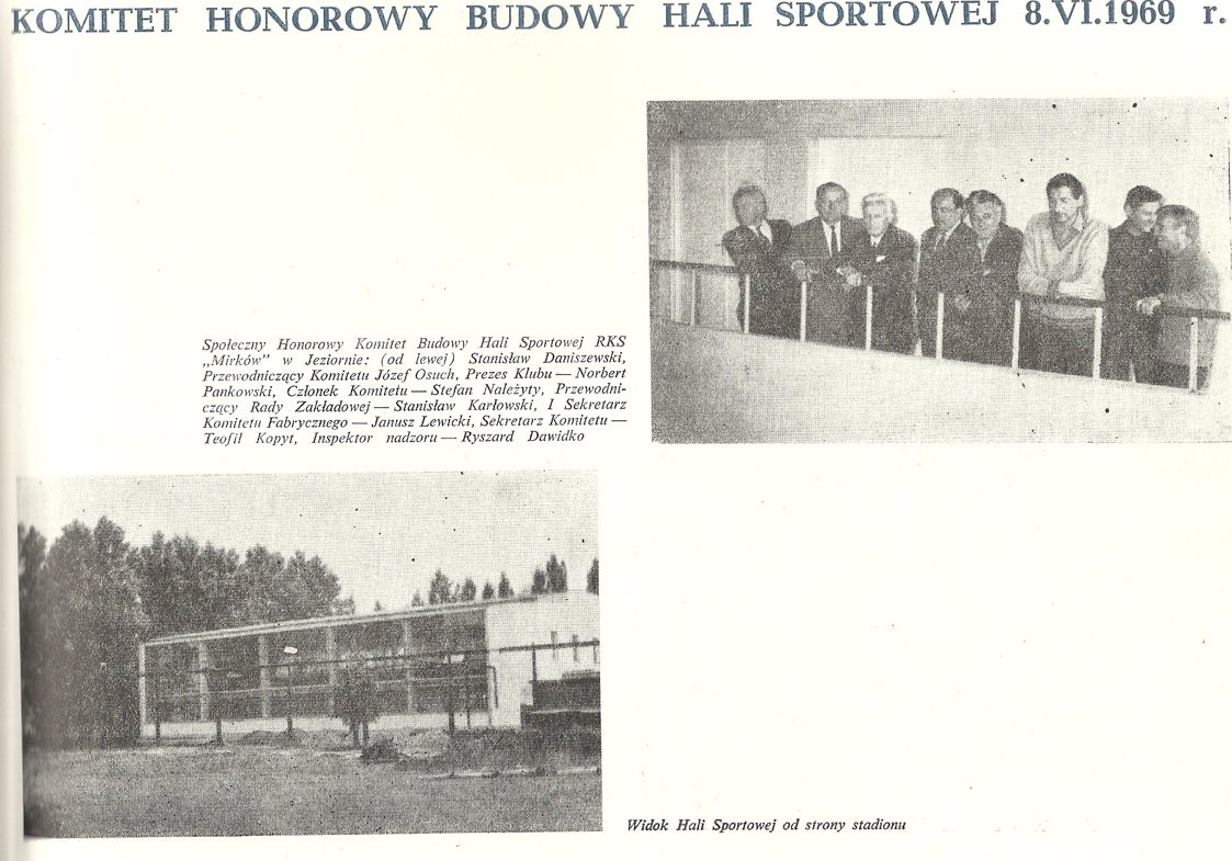 komitet honorowy budowy hali sportowej (czerwiec 1969)