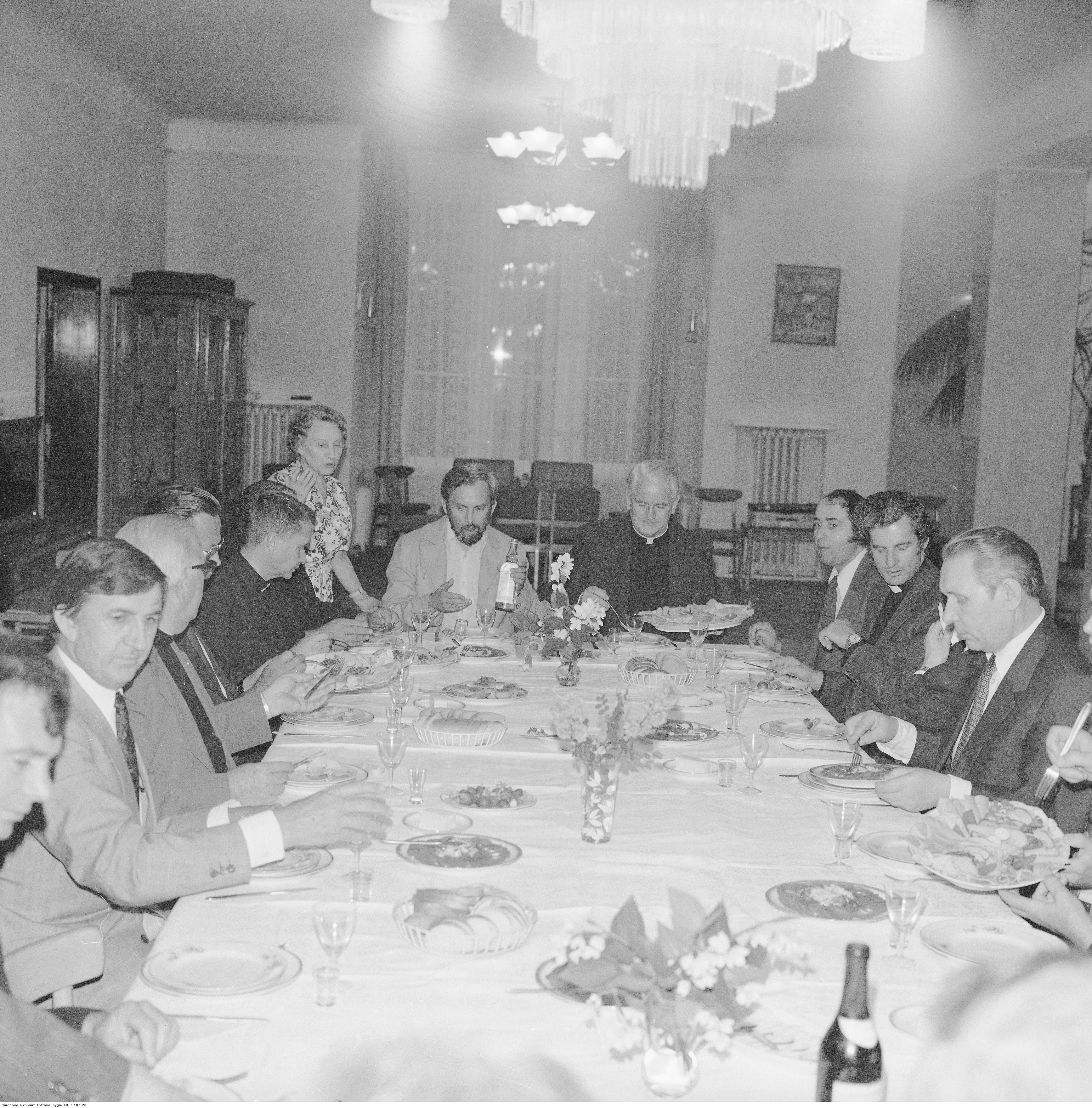 Spotkanie Polskiej Rady Ekumenicznej w Ewangelicko – Augsburskim Domu Opieki "Tabita" 1976 r (Narodowe Archiwum Cyfrowe)