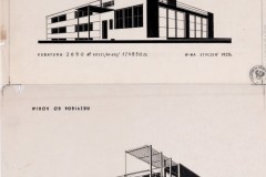 Dwie wersje projektu budynku Tabity 1928  (zbiory Muzeum Architektury we Wrocławiu)