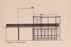 elewacja południowa 1929 (zbiory Muzeum Architektury we Wrocławiu)