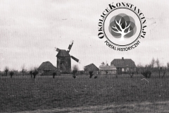Wiatrak w Łęgu, lata trzydzieste XX w. (za ks. Nadwiślańskie Urzecze, zb. D. Kluczyk)