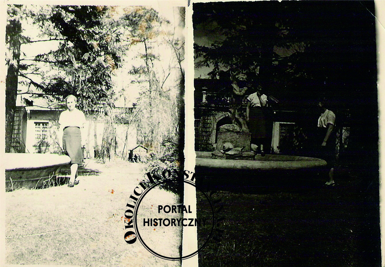Pielęgniarski w ogrodzie willi "Jezioranka", ok. 1955 r. (zbiory H.Kłoszewskiej)