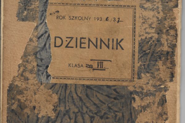 Dokumenty: Dziennik lekcyjny szkoły w Słomczynie 1936/37