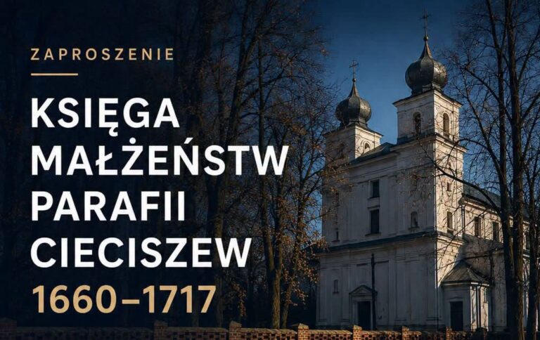 Promocja „Księgi małżeństw parafii Cieciszew 1660–1717”